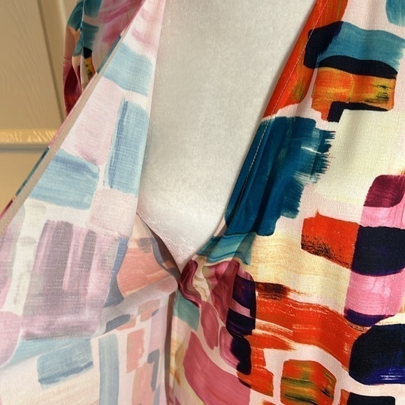 Traffic People True Wrap Geometric Pattern 70 s M - Picture 8 of 12